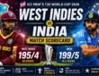 West Indies Cricket Team vs India National Cricket Team Match Scorecard