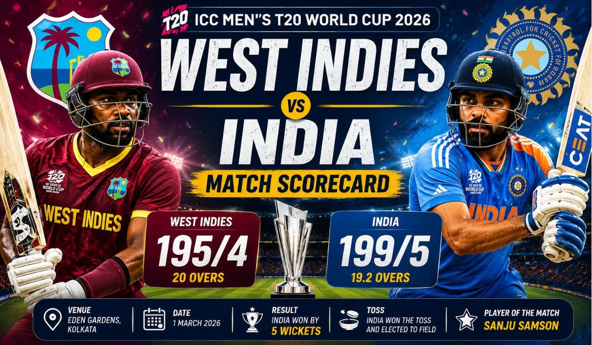West Indies Cricket Team vs India National Cricket Team Match Scorecard