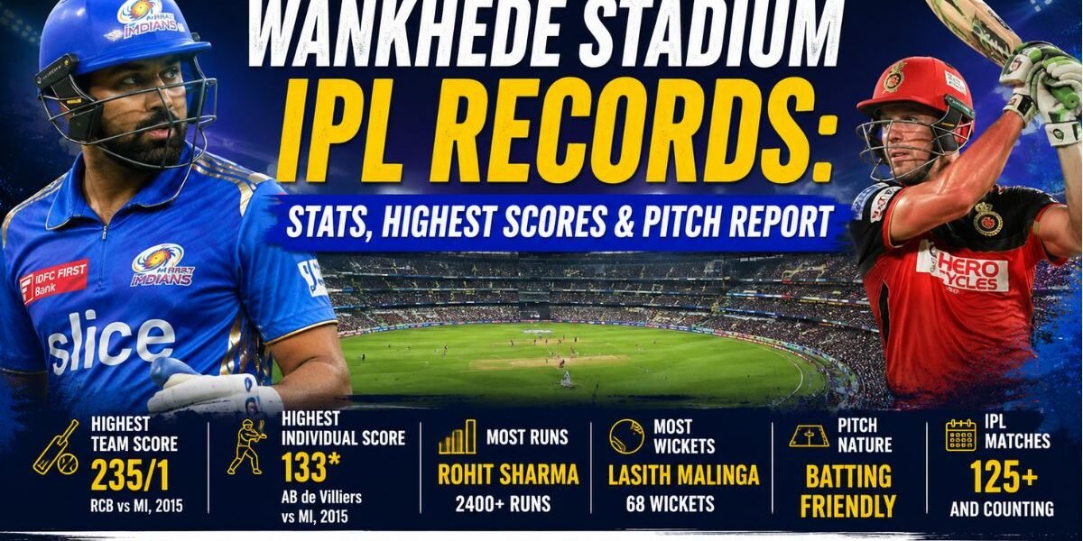 Wankhede Stadium IPL Records: Stats