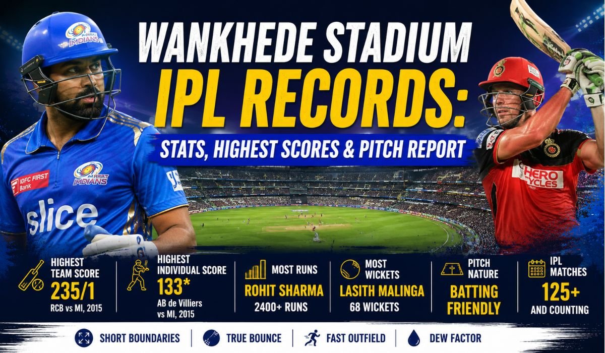 Wankhede Stadium IPL Records: Stats